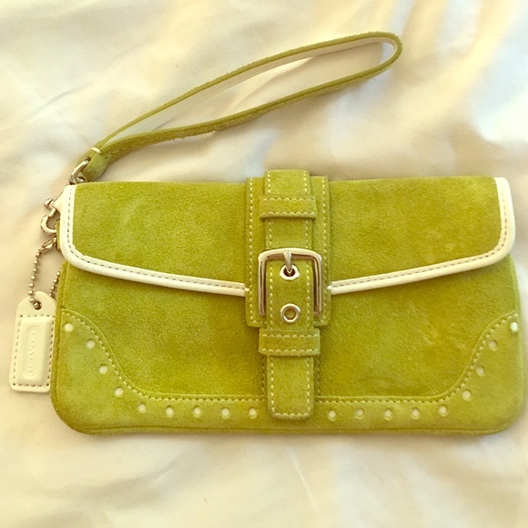 Coach suede wristlets