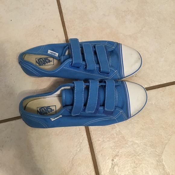 Blue Vans Velcro