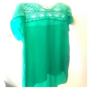 Teal blouse