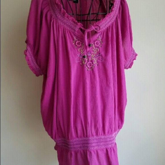 Lane Bryant fuchsia colored blouse!  Attractive
