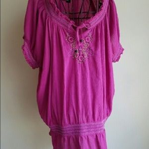 Lane Bryant fuchsia colored blouse!  Attractive