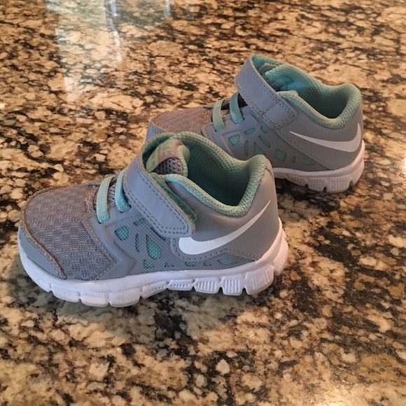 Grey & Mint Toddler Nikes