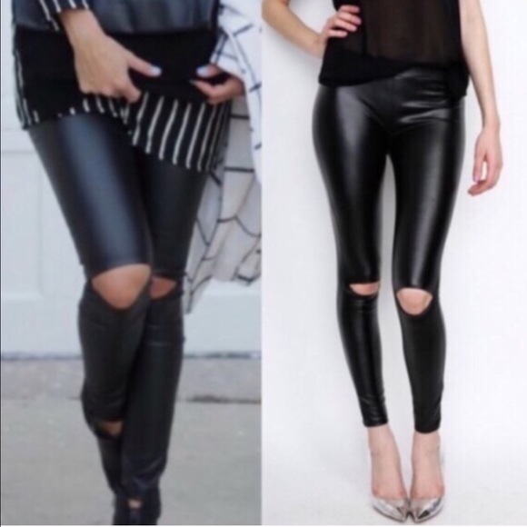 🆕MCKINNLEY cut out slick leggings - BLACK - Picture 3 of 3