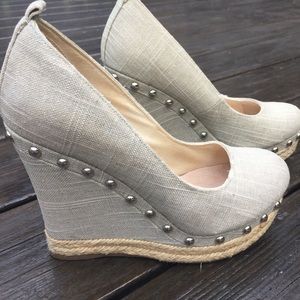 Aldo Studded Espadrille Wedges