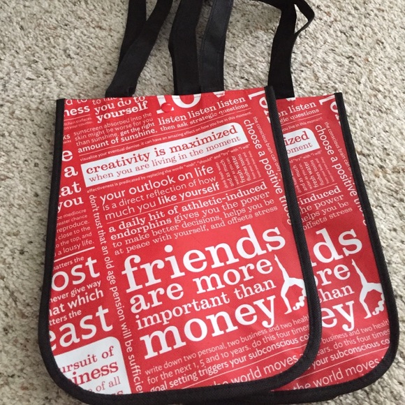 Three small lululemon bags (one not pictured)