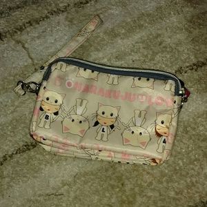 New harajuku 3 zipper lil clutch