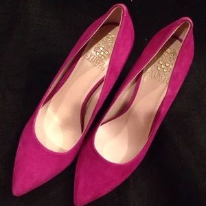 Vince Camuto suede stiletto pumps