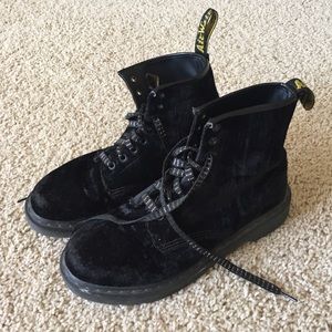 Velvet Doc Marten 8 Eye Boots