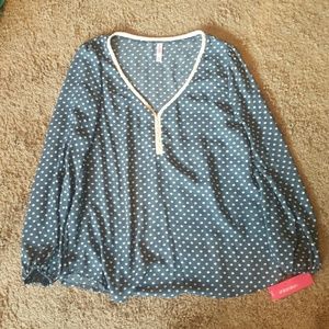 *must go* Nwt Turquoise Silky Peasant Blouse