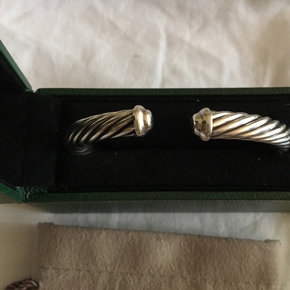 David Yurman Sterling Silver Cable Classic Cuff - Picture 2 of 4