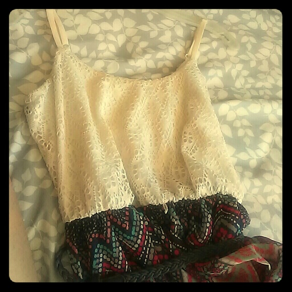 Paint dot print maxi dress