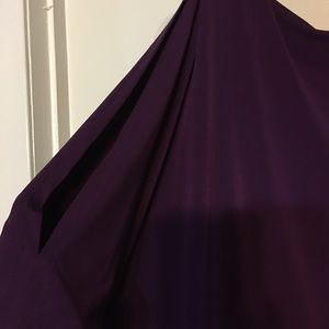 A Classy Cold Shoulder Purple Dress