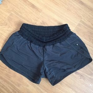 Black Lululemon Tracker shorts