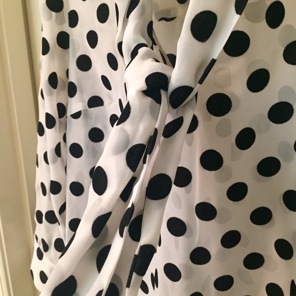 Kenzie Black and White Polkadot Blouse - Picture 2 of 3