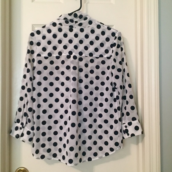 Kenzie Black and White Polkadot Blouse - Picture 3 of 3