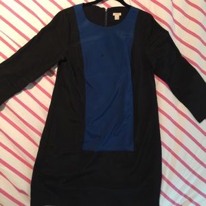 J. Crew Color-block Shift Dress