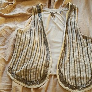 BKE Boutique cream vest