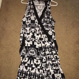 Black and white romper