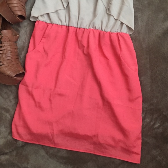 NWOT BCBG Coral Shift Dress - Picture 3 of 4