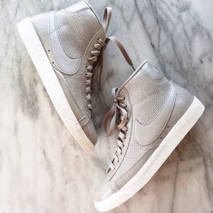 Nike Blazer Premium Leather Snakeskin Sneakers