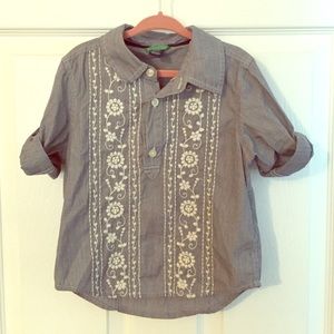 Gap Kids Denim Button Up Shirt-2T