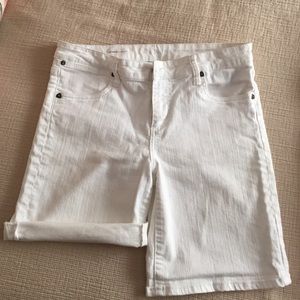 Kut from the Kloth white jean shorts