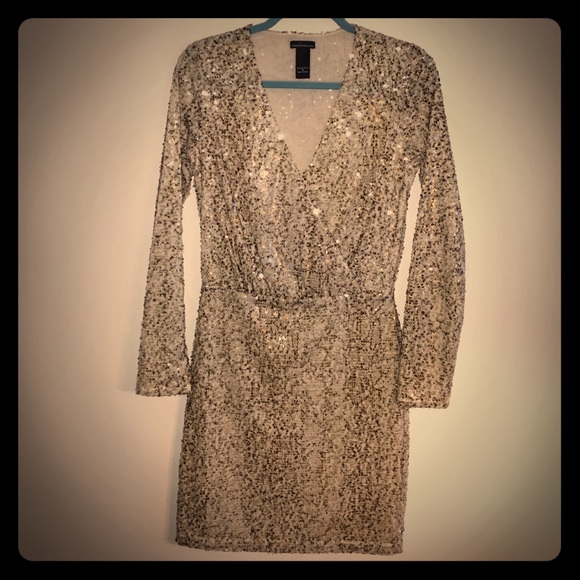 Sequined mini dress
