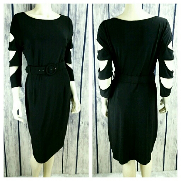 Leona Edminston Dresses & Skirts - Leona Edminston Frocks Slash Sleeve Dress LOWEST
