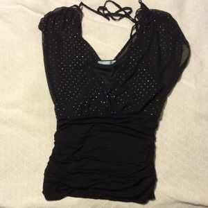 Cute sparkly black top