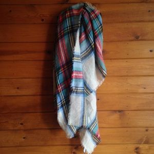 Coveted Plaid Blanket Scarf