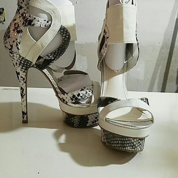 Snake skin heels