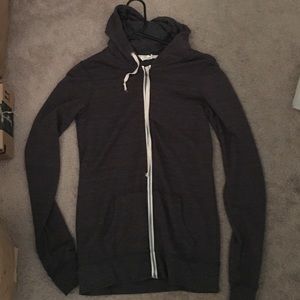 grey light weight hoodie