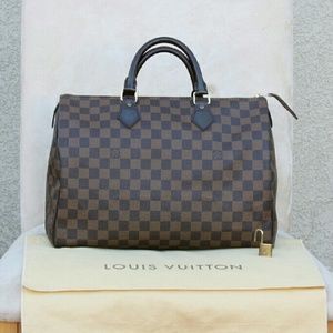 SOLD  Louis Vuitton Speedy 35 Damier Ebene
