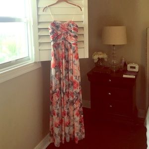 JS Boutique floral long maxi dress/gown