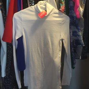 White Turtle Neck Shirt