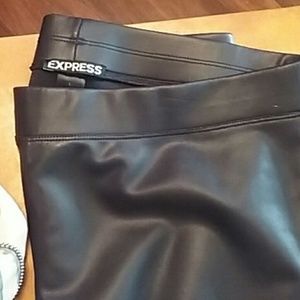 Express Faux Vegan Leather Skinny Leggings