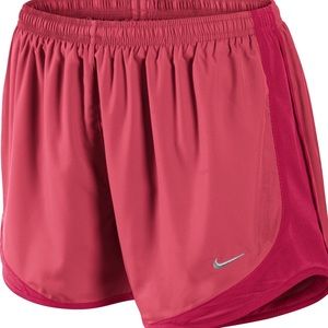 Pink Nike running shorts