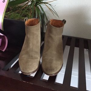 Madewell Suede Billie Boot in Deep Marsh