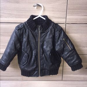 Gap Faux Leather Bomber