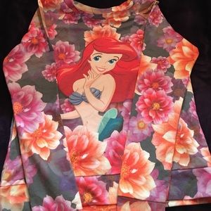 Disney Floral w/Ariel Long-Sleeve