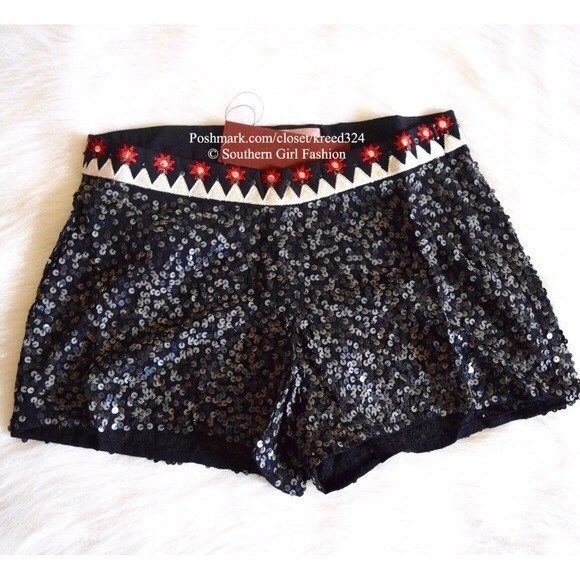 FREE PEOPLE Woven Shorts Intricate Patterned Boho - Picture 4 of 7