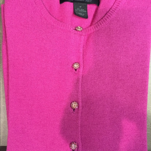 Hot pink jeweled cardigan