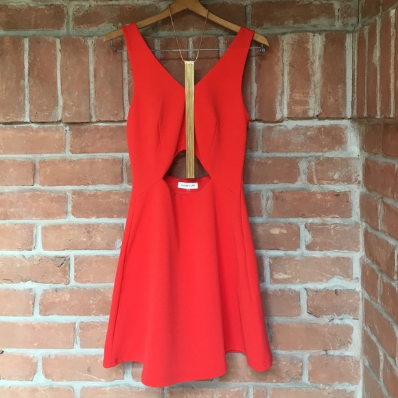 Sexy backless red dred