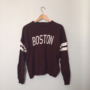 Brandy Melville Maroon "Boston" Veena Sweater