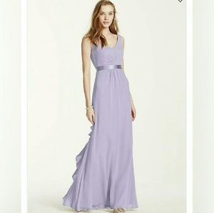 David's Bridal Wisteria Bridesmaid Dress
