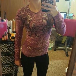 Sinful thermal long sleeved shirt