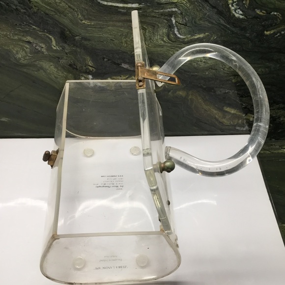 One Of A Kind Vintage Lucite Purse. - Picture 2 of 3