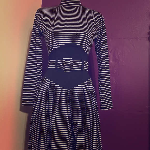 Vintage Mod striped dress