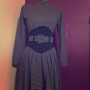 Vintage Mod striped dress