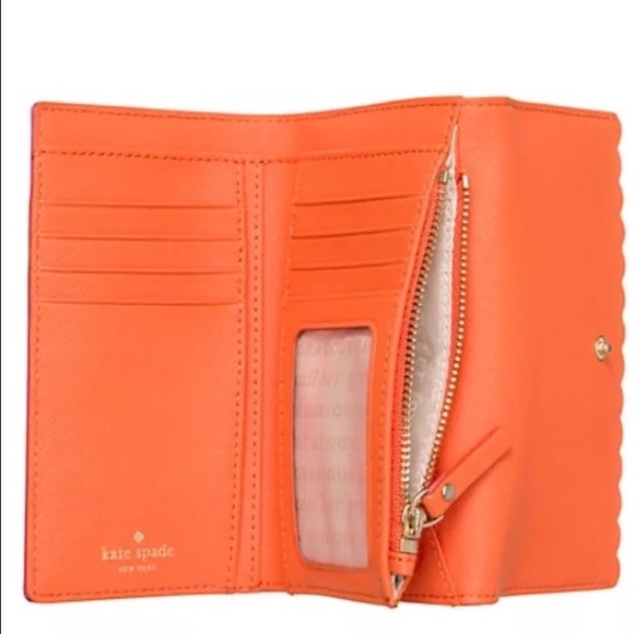 NWT Kate spade Kieran wallet in tulip/papaya - Picture 3 of 3